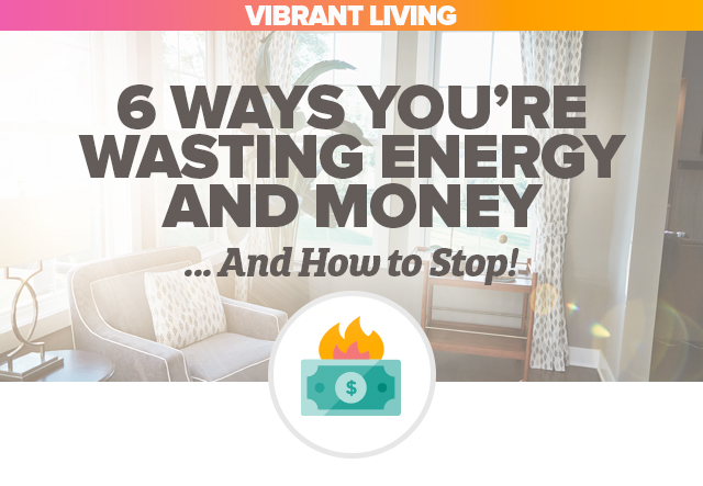 Vibrant Living: 6 Ways You're Wasting Energy and Money ... and How to Stop!